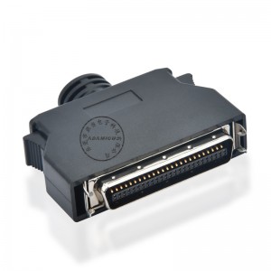Connettore maschio per saldatore nero SCSI HPCN 50 di colore nero